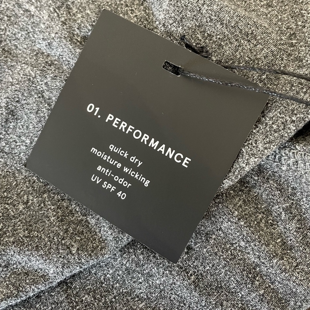 Nwt 01.Algo Performance 1/4 Zip Pullover Gray Ath… - image 5